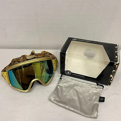 VonZipper Cleaver Snow Sport Goggles Glam Gold Frame W/ Gold Chrome Lens • $60