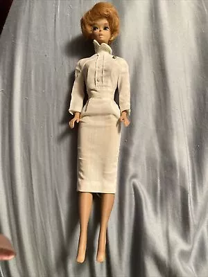 Barbie Midge Doll 1962 Nurse Dress Small Crack On Neck Great Hair • $65