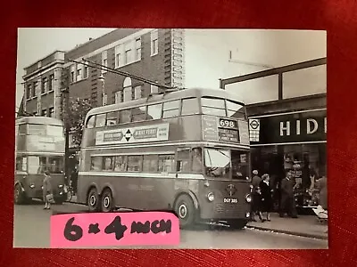 LONDON TROLLEYBUS PHOTO B/W 385C DGY385 Route698 BEXLEYHEATH CLOCK TOWER. • £0.99