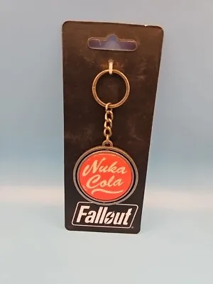 Fallout 4 Nuka Cola Vault Boy Rotating Spinner Round Keychain Bethesda 2015 Rare • £10.85