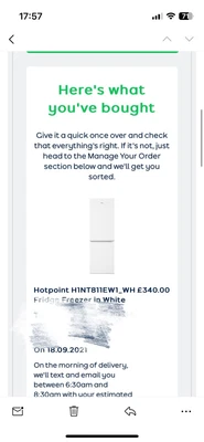 £170 • Buy Hotpoint H1NT811EW1 Fridge-Freezer