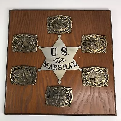 1984 The Frontier Marshall US Collection Salt Springs Studio Belt Buckle Set • $206.99