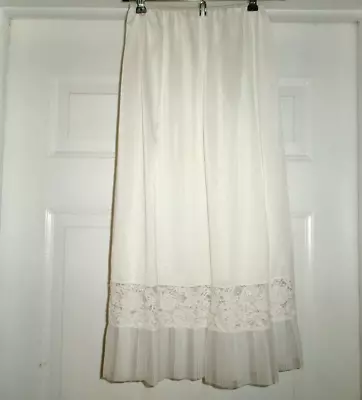 Vintage Lace Trimmed Ruffle Ivory Half Slip XS • $18