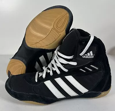 Vintage 2002 Adidas Pretereo Black Wrestling Shoes Size 8 • $84.95