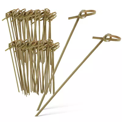  100 Pcs Bamboo Stick Wooden Product Drink Skewers Martini Picks Appetizer • $7.38