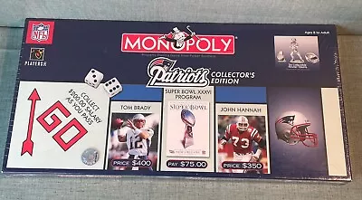 Monopoly Collector's Edition New England Patriots 2003 Board Game New Sealed • $36