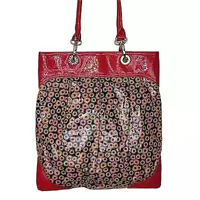 Vera Bradley Coated Cotton FRILL Imperial Toile Coated Red Symphony In Hue Tote • $35