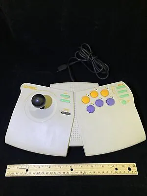 Rare Capcom Fighter Power Stick Sega Genesis Joystick Arcade Tested Working • $154