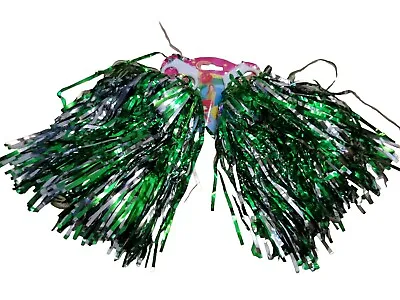 Handheld Pom Poms Cheerleader Cheerleading Cheer Dance Party Football Club Girls • £6.55