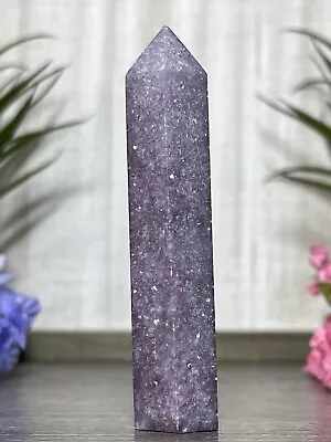 LEPIDOLITE TOWER 💜 Purple Mineral Mica Stone Crystal Chakra Reiki Witch Point • $16.90