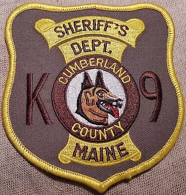 ME Cumberland County Maine K-9 Sheriff Shoulder Patch • $7.45