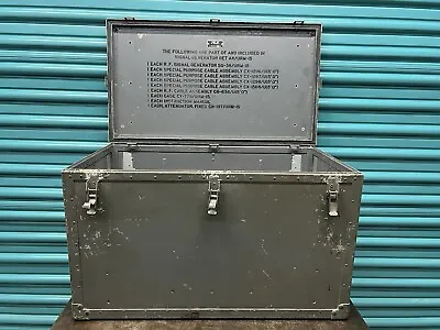 Vintage US Military WWII CY-778/URM-15 Metal Transit Case Box 25.5 X14.5 X15 H • $134.10