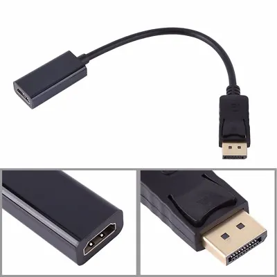 DP Display Port Male To HDMI Female Cable Converter Adapter • $2.99