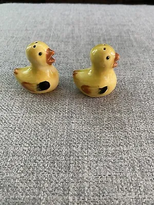 Vintage Yellow Duck Salt & Pepper Shakers Made In Japan Small • $9.99