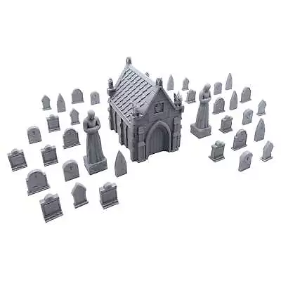 Mausoleum Graveyard Scene Terrain Scenery For Tabletop 28mm Miniatures Wargame • $19.99