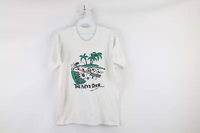 Vtg 80s Mens Small Coors Beer The Party's Over Bud Light Treads Mckenzie T-Shirt • $62.95