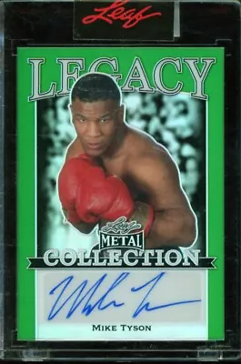 2022 Leaf Metal Collection Green #LCA-MT2 Mike Tyson Signed AUTO 9/9 • $9.50