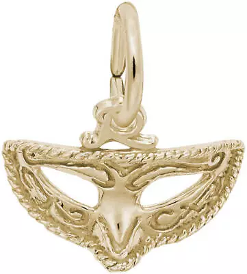 Gold-Plated Sterling Silver Mardi Gras Mask Charm By Rembrandt • $32.50