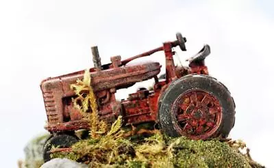 RUSTED Out Derelict Farm Tractor......LEFT To RUST Painted For You N Scale Model • $16.99