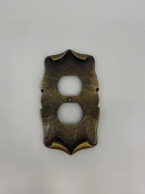 Vintage  Amerock Carriage House Metal Outlet Cover Brass MCM English • $14.25