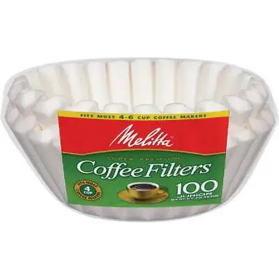 Melitta Junior 4-6 Cup Basket Coffee Filter (100-Pack) 62995 Melitta 62995 • $9.40