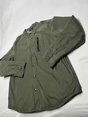 Green Marc Anthony Button Up Light Weight Jacket Men Slim Fit Size Large • $19.99