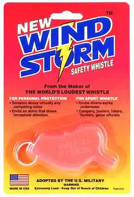 WINDSTORM All Weather Safety Whistle Orange • $8.99