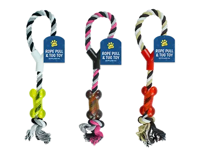 Rope Dog Pull Tug Toy Play Toy Doggy Fetch Toy Strong And Durable Dog Gift Idea • £6.49