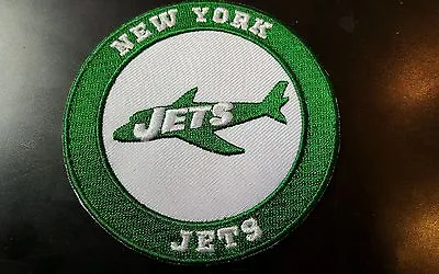 New York Jets Vintage Embroidered Iron  On Logo Patch  3x3  NFL FOOTBALL PATCH • $6.49