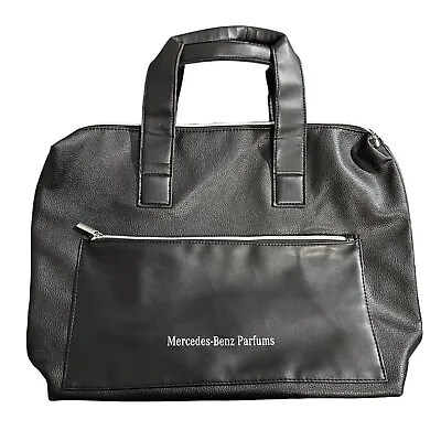 Mercedes Benz Parfume Business Bag Black Faux Leather Zip Lined Inside Pockets • $17.42