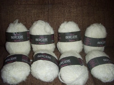 £10 • Buy BERGERE DE FRANCE   8  X 25g CREAM JOISON  KNITTING YARN WOOL 