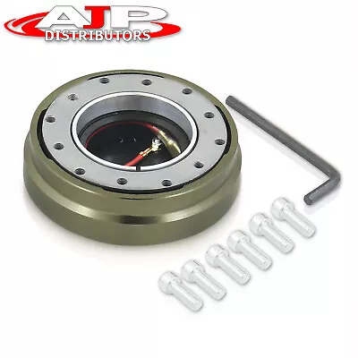 Thin Slim Quick Release Adapter Hub Steering Gunmetal For Mustang Focus Fiesta • $19.99