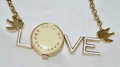 Marc By Marc Jacobs “Love” Pendant Watch White Enamel W/Love Birds MBM7044 • $81.25