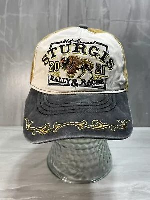 Sturgis Motorcycle Hat Rally Race 2021 81st Buffalo Logo Cap Embroidered Bill • $19.99