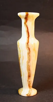Polished Marble Onyx Honey Stone 7” Vase • $14.99