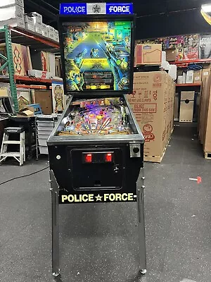 1989 Police Force Pinball Machine Leds Police Professional Techs • $2988.88