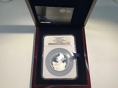 2015 GREAT BRITAIN 10 POUNDS BRITANNIA 5oz PROOF NGC PF 70 FIRST 500 B15.2 • $1140.95