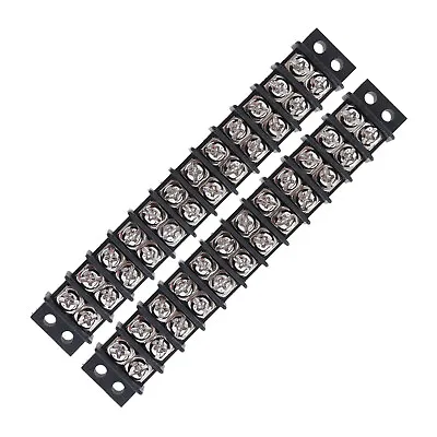 $7.99 • Buy 12 30A 12V Junction Block, Bus Bar Terminal In Plated Brass Zd
