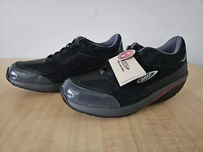 MBT Moja Black Walking Shoe Sneaker Women Size 8.5 400214 Toning Fit • $47