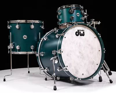 DW Collector's 3pc Shell Pack 3/3/3 Maple Kit - Teal Satin Oil • $2553