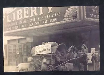 Real Photo Zanesville Ohio Downtown Liberty Theatre Postcard Copy • $11.99