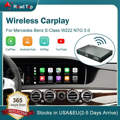 Wireless Android Auto Carplay Retrofit Kit For Mercedes Benz S-Class W222 NTG5.0 • $228.99