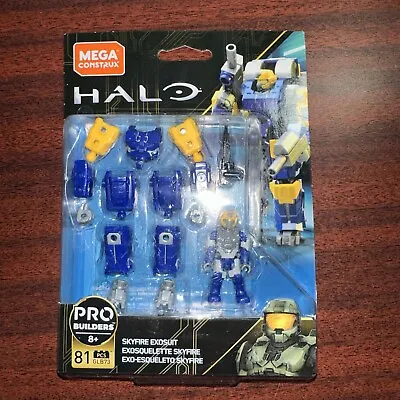 Mega Construx HALO Pro Builders SKYFIRE EXOSUIT Figure GLB73 • $22.18