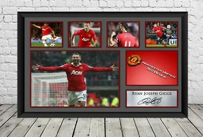 £7.49 • Buy Ryan Giggs Signed Poster Photo Manchester United Poster Football Memorabilia 