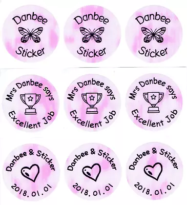 $5.99 • Buy 48pcs 30mm Round Rainbow Personalised Name Stickers, Name Labels, Waterproof