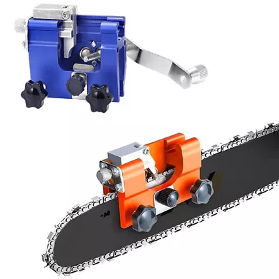 Chainsaw Teeth Sharpener Grinder Chain Sharpening Jig Tool Electric Saw File Kit • £13.29