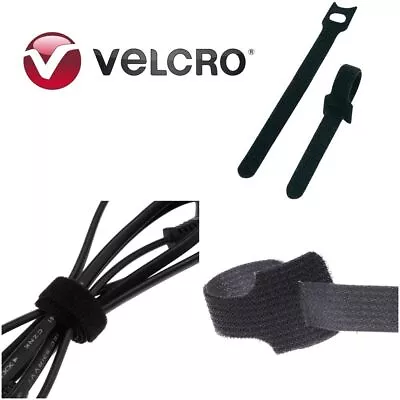 VELCRO® Brand One Wrap Cable Ties Double Sided Strapping 3 Sizes Mix Quantities • £1.78