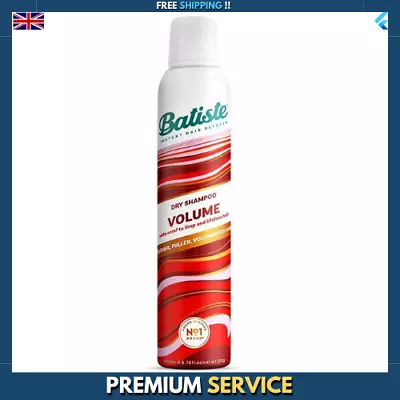 Batiste VOLUME Volumising Dry Shampoo 200ml No Rinse Spray To Refresh Hair • £7.24