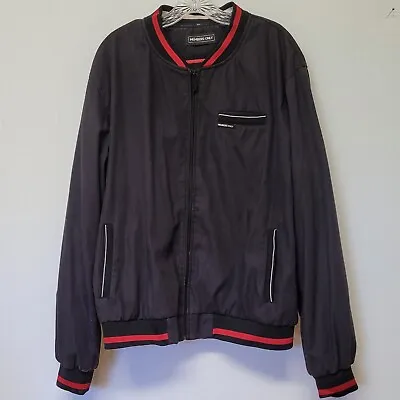 VTG Members Only Men's Black Jacket W/Red Accents Size XXL (2XL) • $25