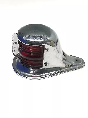 USED Vintage Chrome Boat Bow Light~Glass Lenses~Navigation~Century~Chris Craft • $89